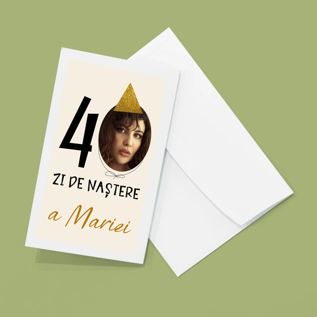 Fotografie Si Semnătură: A 40 Zi De Naștere Căciulă - Set Mare Fotografii Pliante