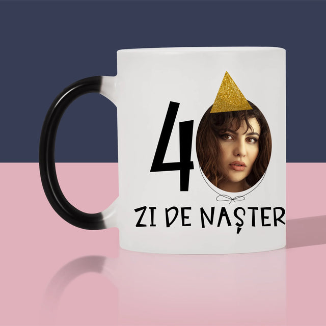 Fotografie Si Semnătură: A 40 Zi De Naștere Căciulă - Cană