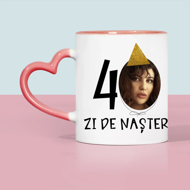 Fotografie Si Semnătură: A 40 Zi De Naștere Căciulă - Cană