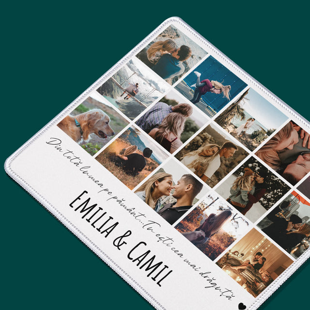 Colaj De Fotografii: Din Totă Lumea Pe Pământ - Mouse Pad