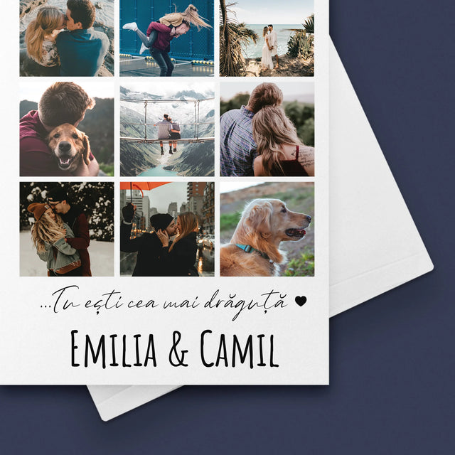 Colaj De Fotografii: Din Totă Lumea Pe Pământ - Card Cu Felicitări