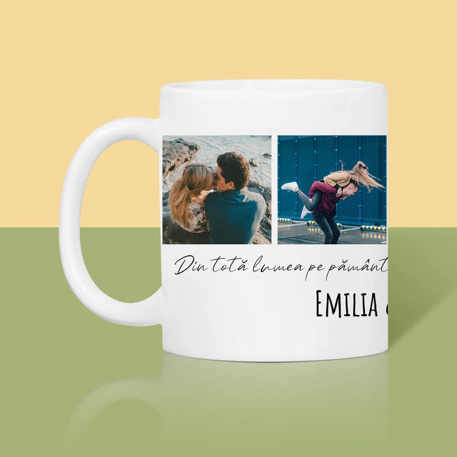 Colaj De Fotografii: Din Totă Lumea Pe Pământ - Cană