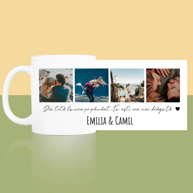 Colaj De Fotografii: Din Totă Lumea Pe Pământ - Cană