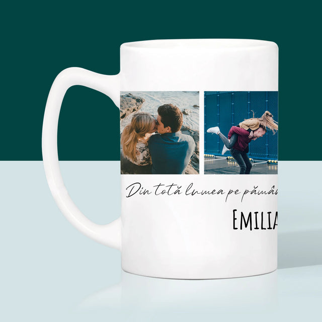 Colaj De Fotografii: Din Totă Lumea Pe Pământ - Cană