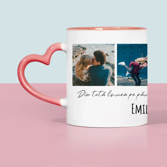 Colaj De Fotografii: Din Totă Lumea Pe Pământ - Cană