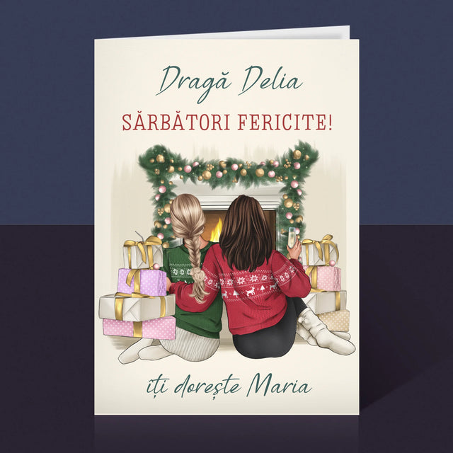 Creator De Personaj: Prietene De Sărbători - Card Cu Felicitări