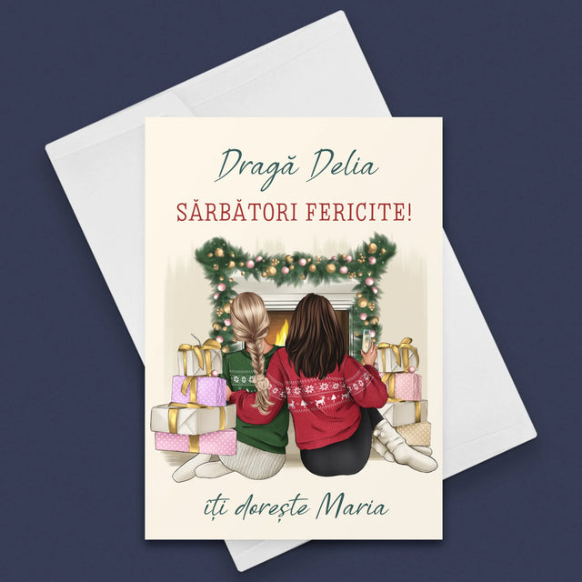 Creator De Personaj: Prietene De Sărbători - Card Cu Felicitări