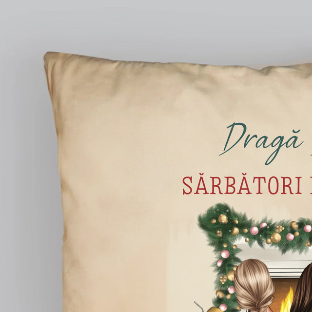 Creator De Personaj: Prietene De Sărbători - Pernă (Cu Fotografie)