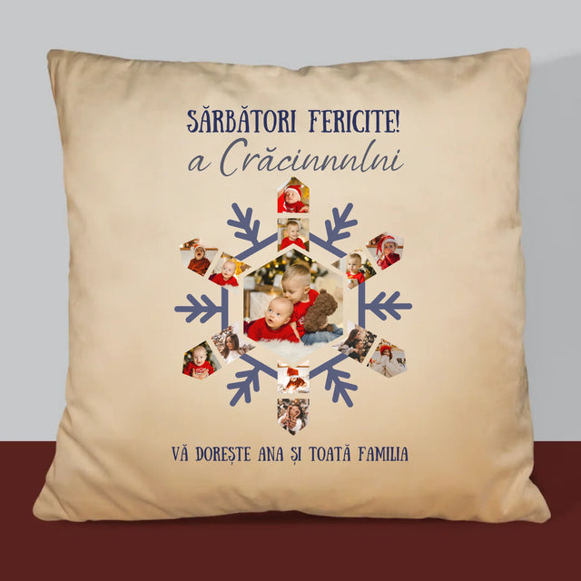 Formă Din Fotografii: Fulg - Pernă (Cu Fotografie)