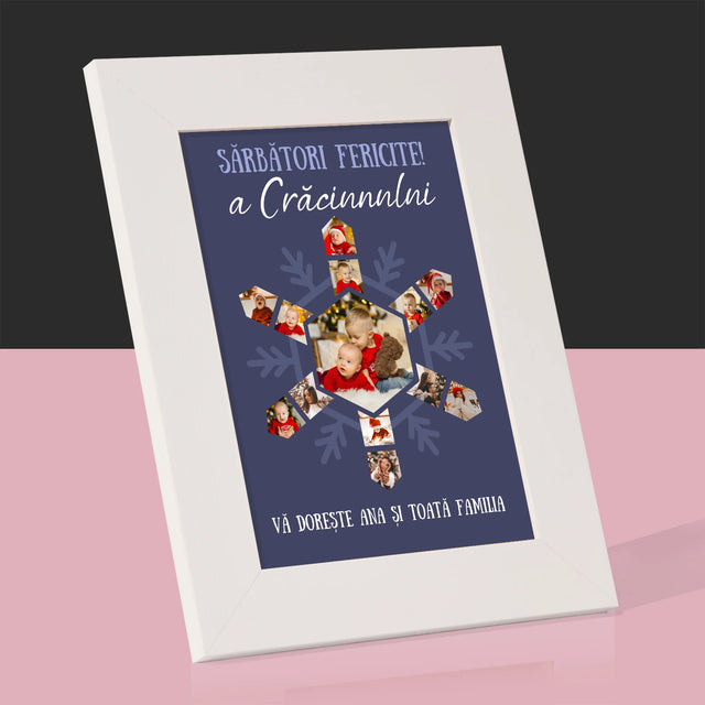 Formă Din Fotografii: Fulg - Ramă Pentru Fotografii (Horizontală)