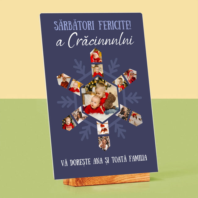 Formă Din Fotografii: Fulg - Imprimare Pe Sticlă Acrilică (Verticală)