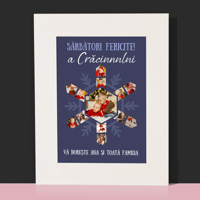 Formă Din Fotografii: Fulg - Ramă Pentru Fotografii (Horizontală)