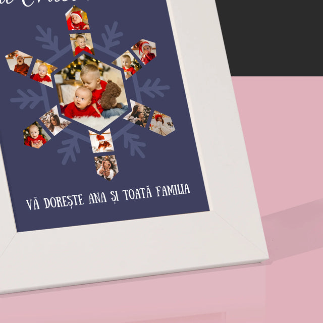 Formă Din Fotografii: Fulg - Ramă Pentru Fotografii (Horizontală)