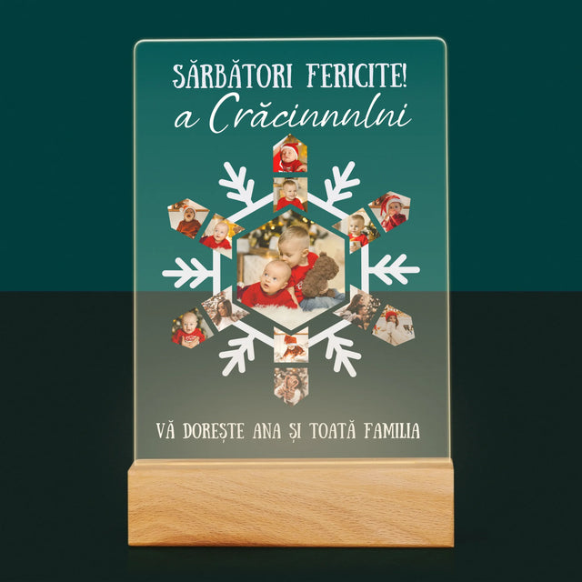 Formă Din Fotografii: Fulg - Imprimare Pe Sticlă Acrilică (Verticală)