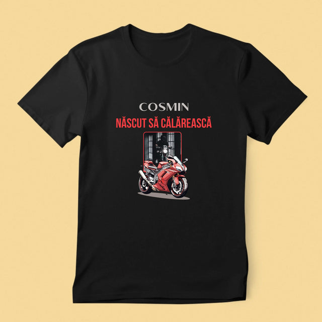 Fotografie Si Semnătură: Născut Să Călărească - Tricou Pentru Bărbați