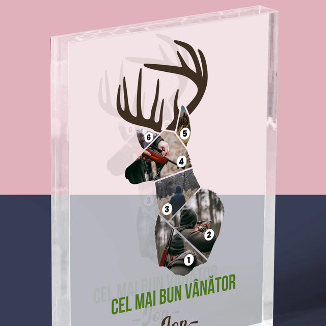 Formă Din Fotografii: Cel Mai Bun Vânător - Bloc Acrilic