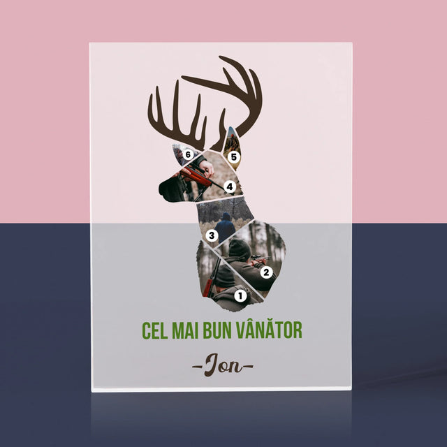 Formă Din Fotografii: Cel Mai Bun Vânător - Bloc Acrilic