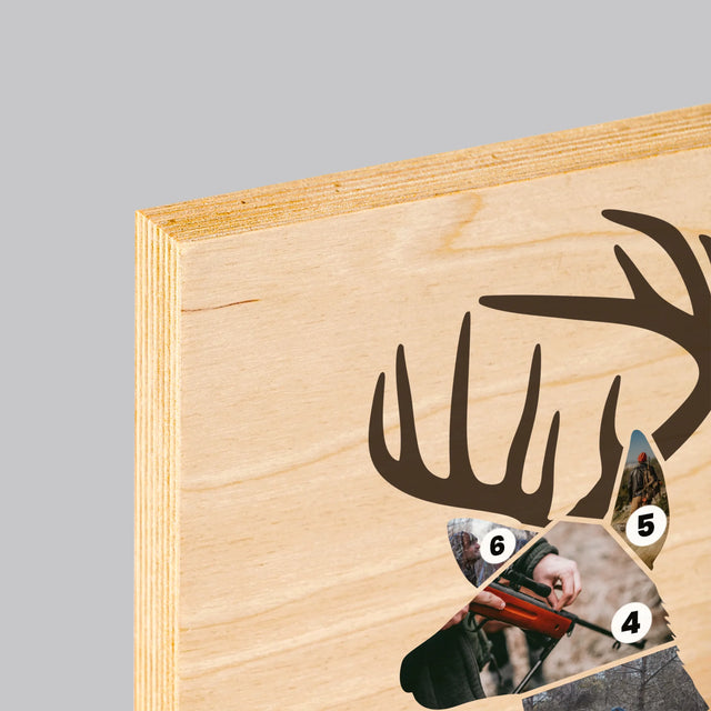 Formă Din Fotografii: Cel Mai Bun Vânător - Imprimare Pe Lemn ( Verticală)