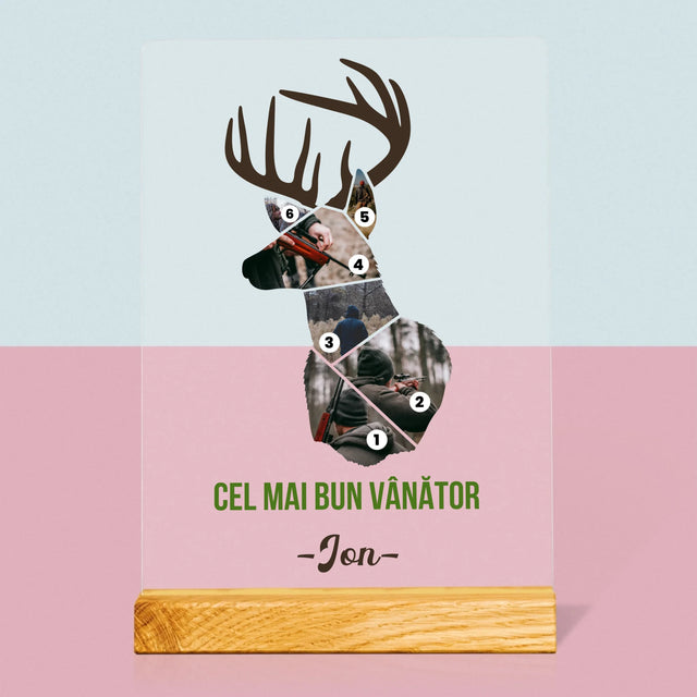 Formă Din Fotografii: Cel Mai Bun Vânător - Imprimare Pe Sticlă Acrilică (Verticală)