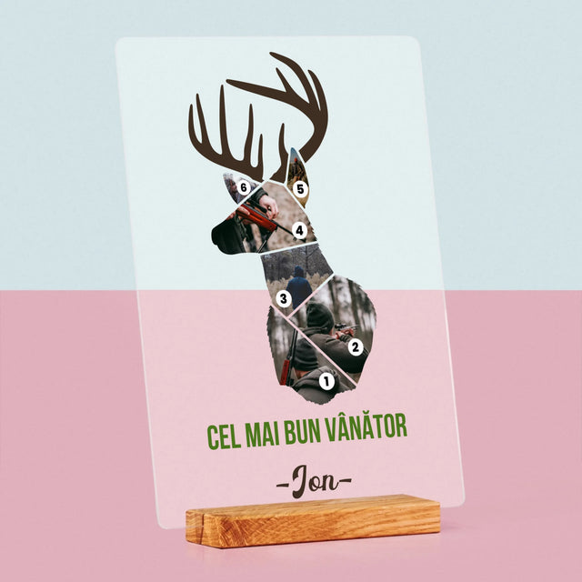 Formă Din Fotografii: Cel Mai Bun Vânător - Imprimare Pe Sticlă Acrilică (Verticală)