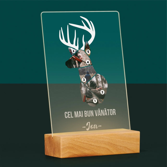 Formă Din Fotografii: Cel Mai Bun Vânător - Imprimare Pe Sticlă Acrilică (Verticală)