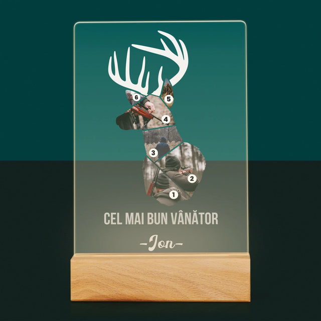 Formă Din Fotografii: Cel Mai Bun Vânător - Imprimare Pe Sticlă Acrilică (Verticală)