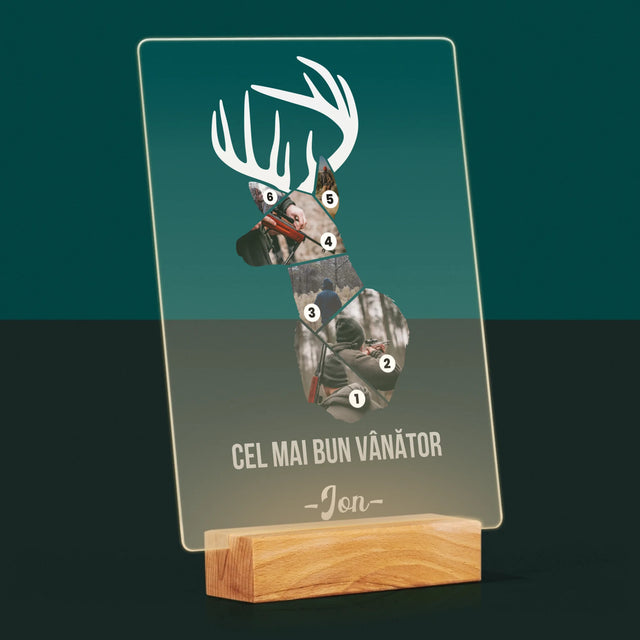 Formă Din Fotografii: Cel Mai Bun Vânător - Imprimare Pe Sticlă Acrilică (Verticală)