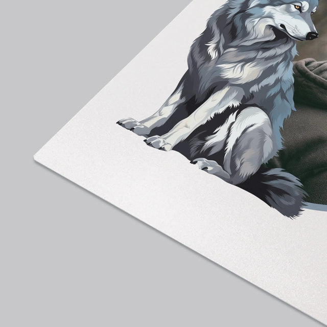 Fotografie Si Semnătură: Lup Între Vânători - Mapa De Birou