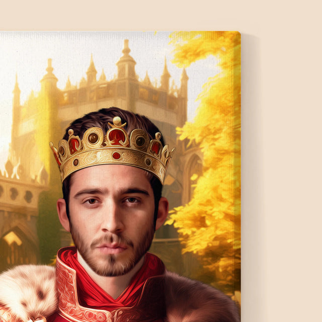 Portret Regal: Rege Și Regină - Imprimare Cu Ramă 30X40 (Verticală)