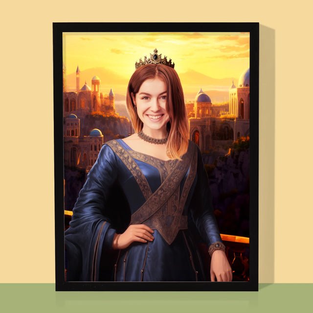 Portret Regal: Ducesa - Imprimare Cu Ramă 30X40 (Verticală)