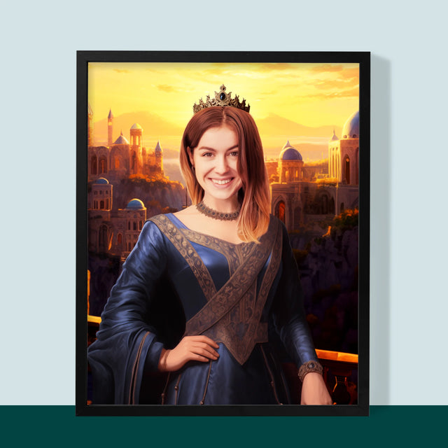 Portret Regal: Ducesa - Imprimare Cu Ramă 30X40 (Verticală)
