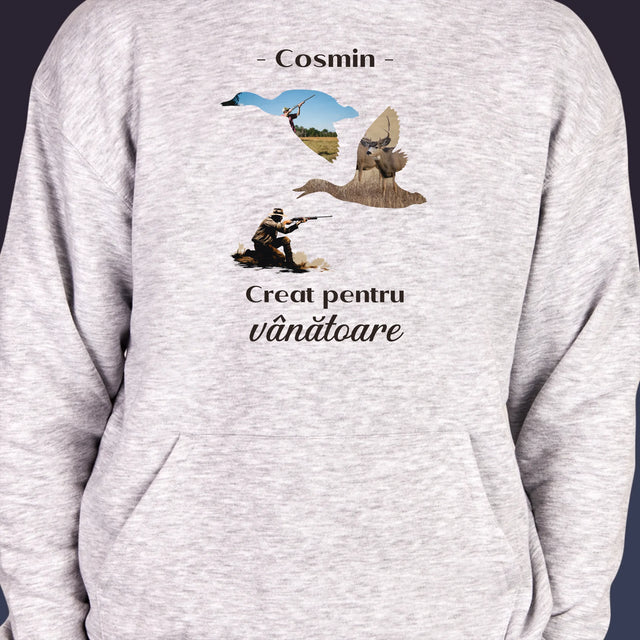 Formă Din Fotografii: Creat Pentru Vânătoare - Hanorac Cu Glugă Pentru Bărbați