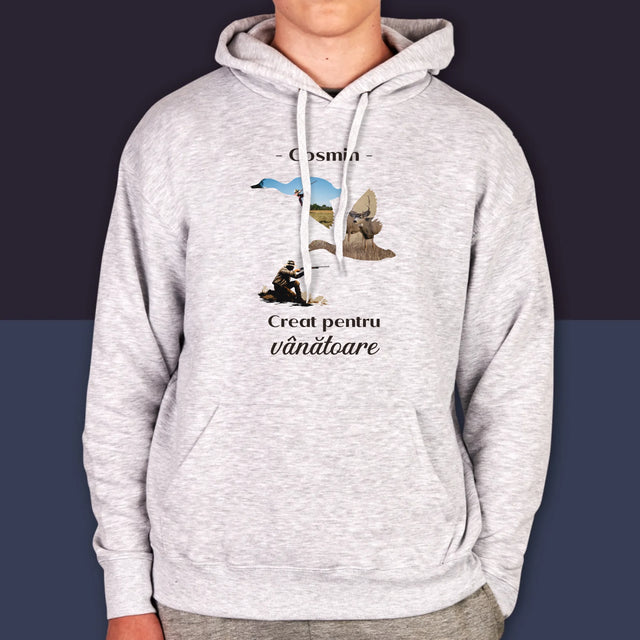 Formă Din Fotografii: Creat Pentru Vânătoare - Hanorac Cu Glugă Pentru Bărbați