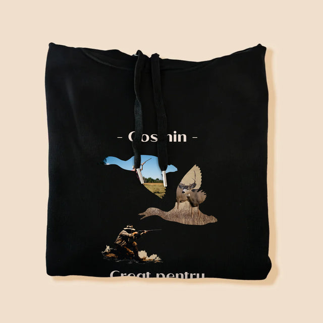 Formă Din Fotografii: Creat Pentru Vânătoare - Hanorac Cu Glugă Pentru Bărbați