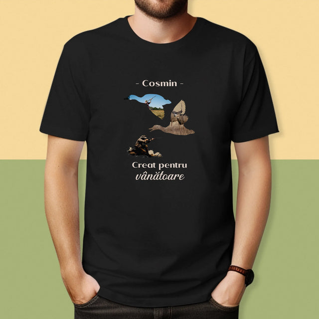 Formă Din Fotografii: Creat Pentru Vânătoare - Tricou Pentru Bărbați