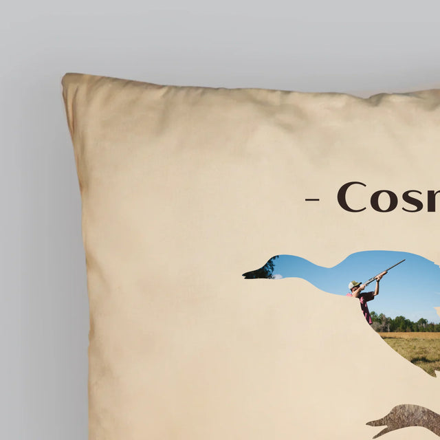 Formă Din Fotografii: Creat Pentru Vânătoare - Pernă (Cu Fotografie)