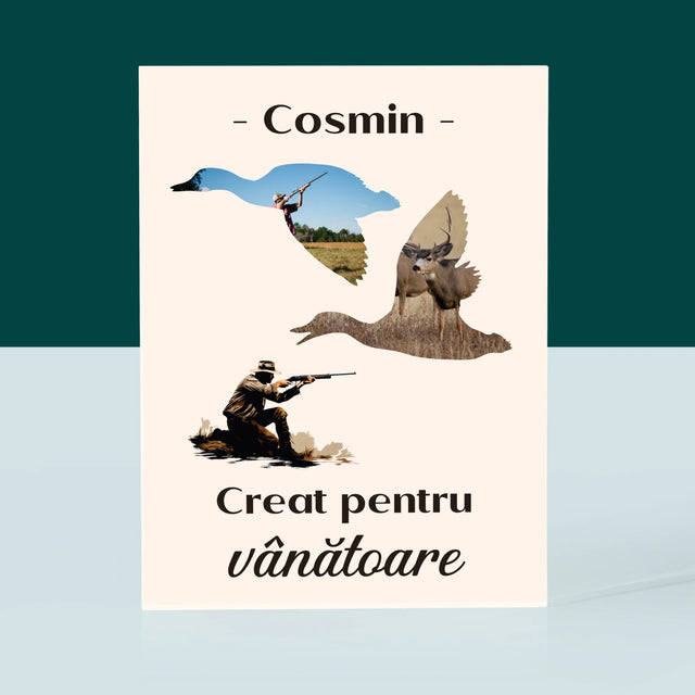 Formă Din Fotografii: Creat Pentru Vânătoare - Bloc Acrilic