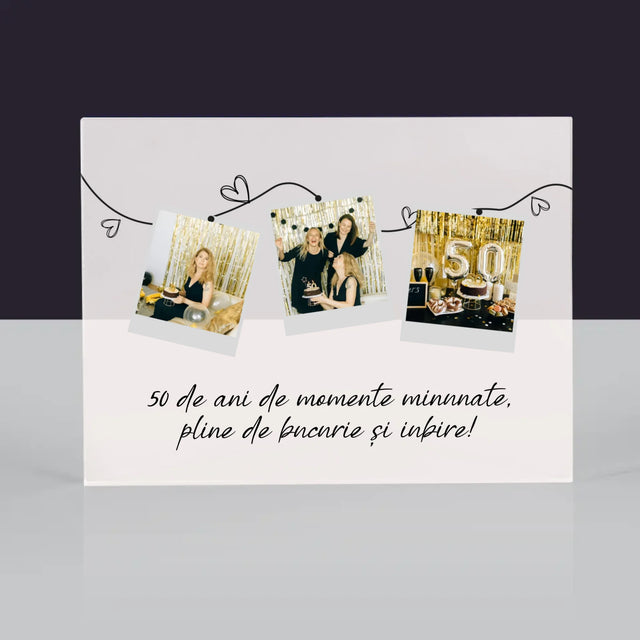 Colaj De Fotografii: 50 De Ani De Minunate Momente - Bloc Acrilic