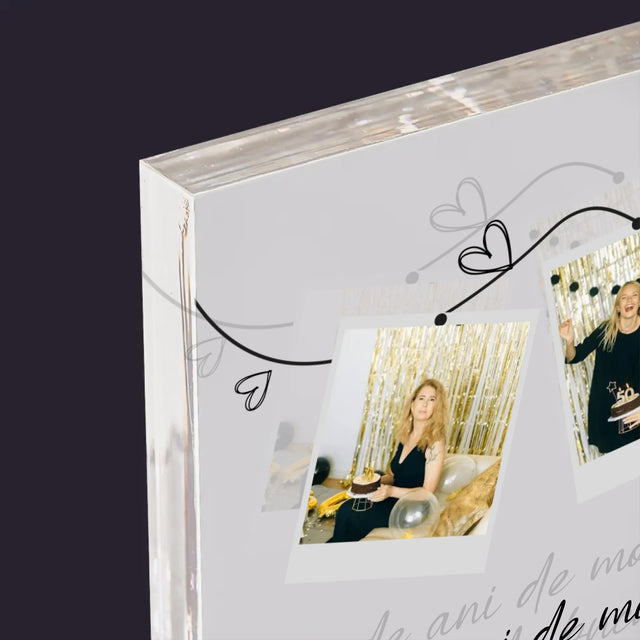 Colaj De Fotografii: 50 De Ani De Minunate Momente - Bloc Acrilic