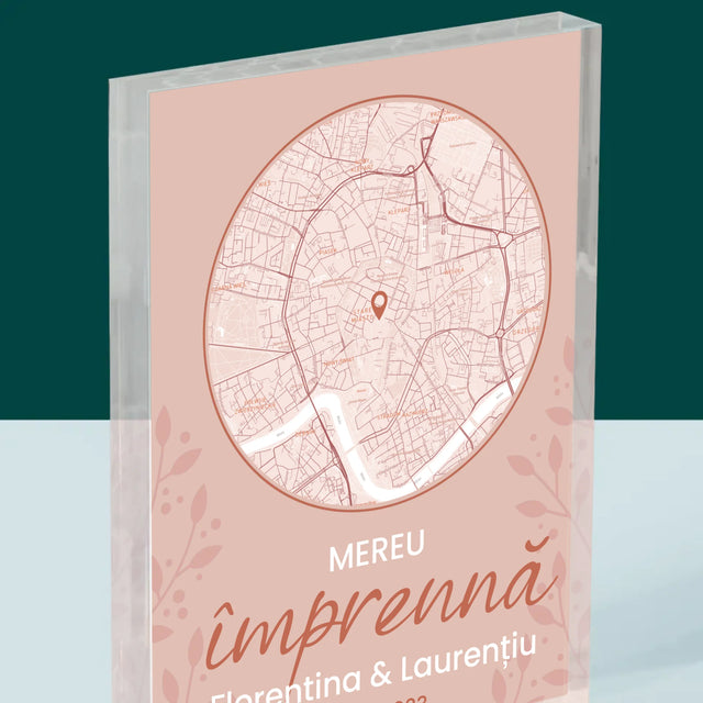 Harta Oraș: Harta Orașului: Mereu Împreună - Bloc Acrilic