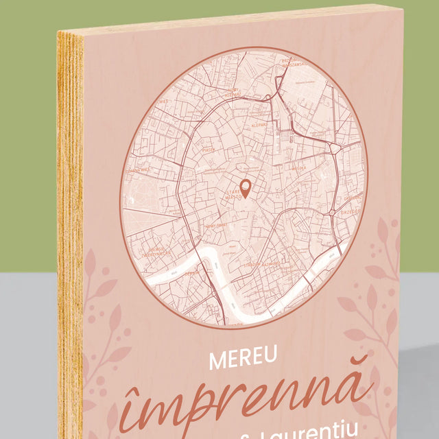 Imprimare pe lemn - verticală