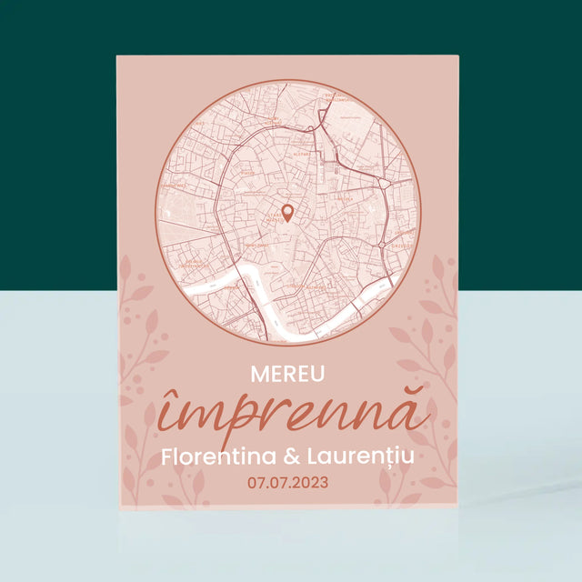 Harta Oraș: Harta Orașului: Mereu Împreună - Bloc Acrilic