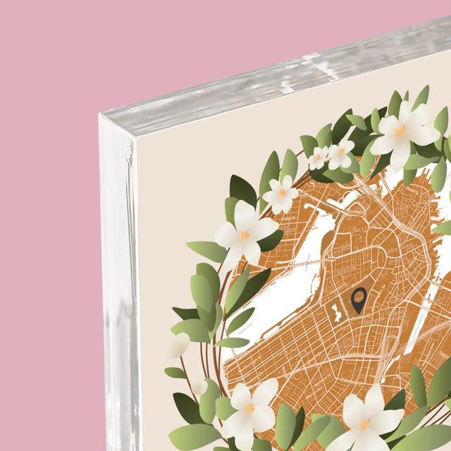 Harta Oraș: Harta Orașului: Începutul Drumului Comun - Bloc Acrilic