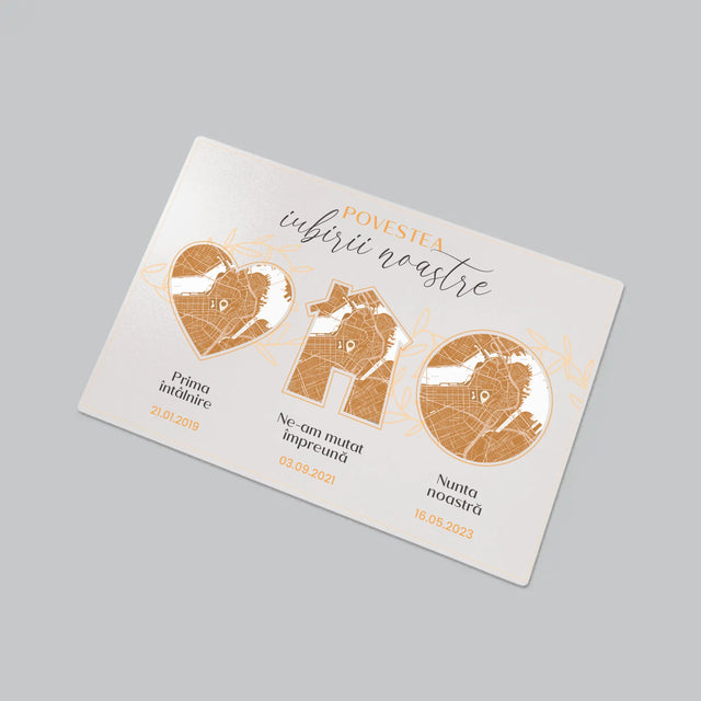 Harta Oraș: Fotografii Și Semnătură - Mapa De Birou