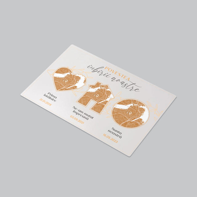 Harta Oraș: Fotografii Și Semnătură - Mapa De Birou