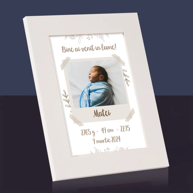 Certificat De Naștere: Certificat De Naștere Ramuri - Ramă Pentru Fotografii (Horizontală)
