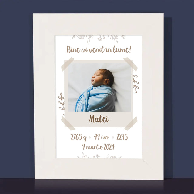 Certificat De Naștere: Certificat De Naștere Ramuri - Ramă Pentru Fotografii (Horizontală)