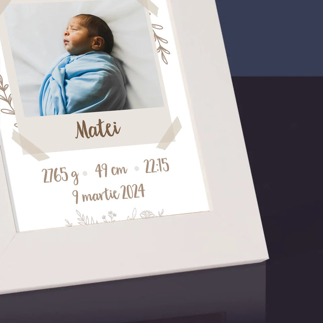 Certificat De Naștere: Certificat De Naștere Ramuri - Ramă Pentru Fotografii (Horizontală)