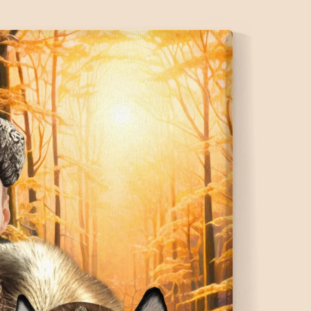 Portret Regal: Nobili La Vânătoare - Imprimare Cu Ramă 30X40 (Verticală)