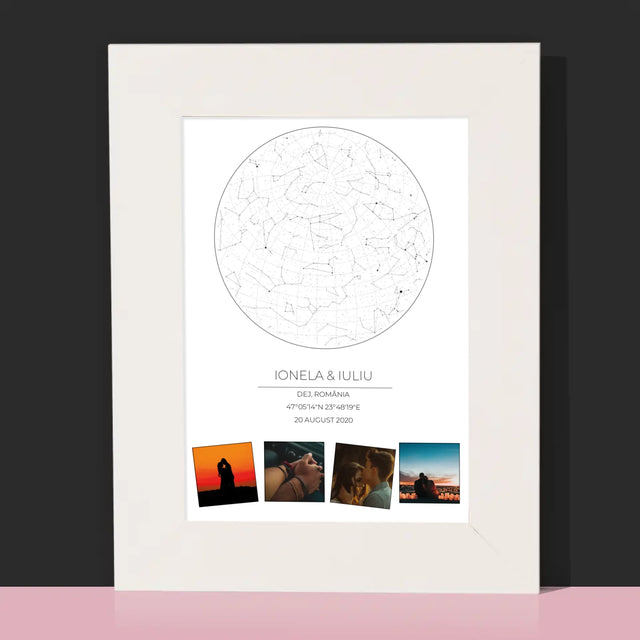 Harta Stelelor: Harta Stelelor: Stelele Noastre Din Întreaga Lume - Ramă Pentru Fotografii (Horizontală)